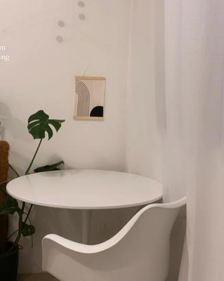 Tavolo rotondo bianco diametro 90 cm simil Tulip