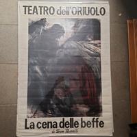 Poster Teatrale Cena delle Beffe Vintage