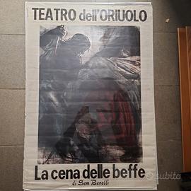 Poster Teatrale Cena delle Beffe Vintage