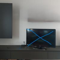 Parete soggiorno Modulnova: base + pensile