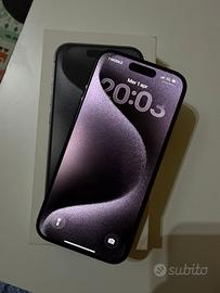 iPhone 15 Pro 256GB Nero in perfette condizioni