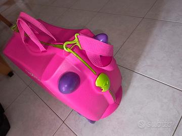 valigia cavalcabile trunki 1 rosa e 1 azzurra