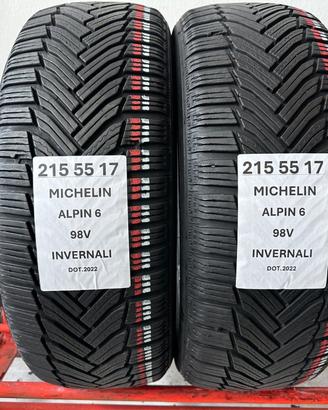 2 gomme 215 55 17 MICHELIN INVERNALI