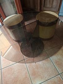 tavolo vintage con puffi