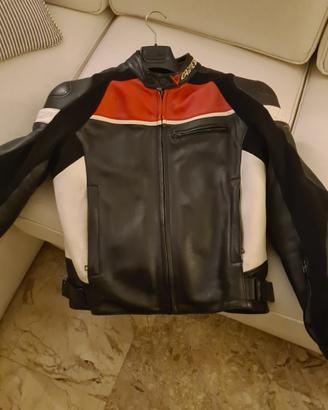 giubbotto in pelle sportivo estivo Dainese 52
