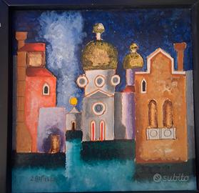 Elio De Pasco  Venezia coppia di dipinti