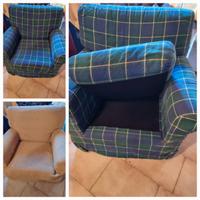 Poltrona con copripoltrona