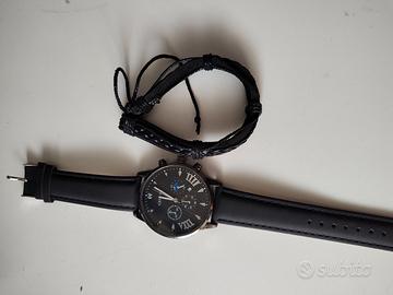 Orologio GENEVA uomo con bracciale in omaggio 