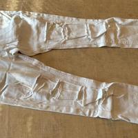 Skinny jeans bianco unisex