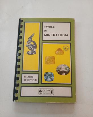 Tavole di mineralogia libro vintage 