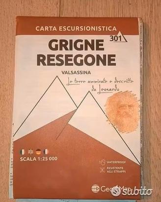 Cartina escursionistica grigne resegone