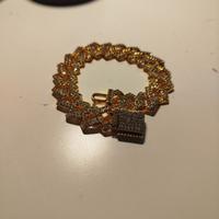 Bracciale Cuban Elegante con Finiture Brillanti