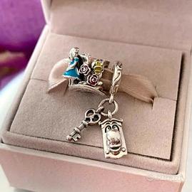 Coppia Charms Alice, Cappellaio Matto e Serratura