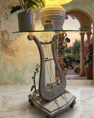 Tavolo rotondo   shabby chic