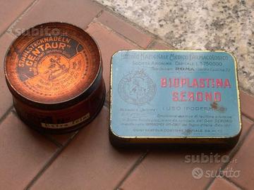 Rare antiche scatole di latta, collezione