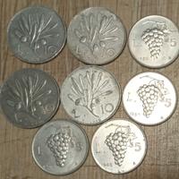 #1692 – Otto monete Alluminio REPUBBLICA ITALIA