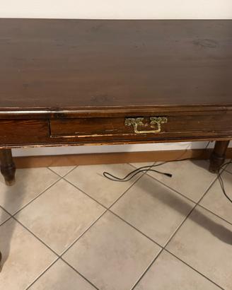 Tavolo/consolle rustico in legno stile Country