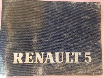 Libretto uso e manutenzione Renault 5 1985