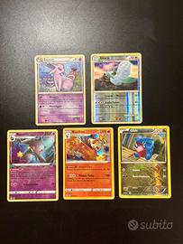 Lotto 5 carte Pokémon TCG