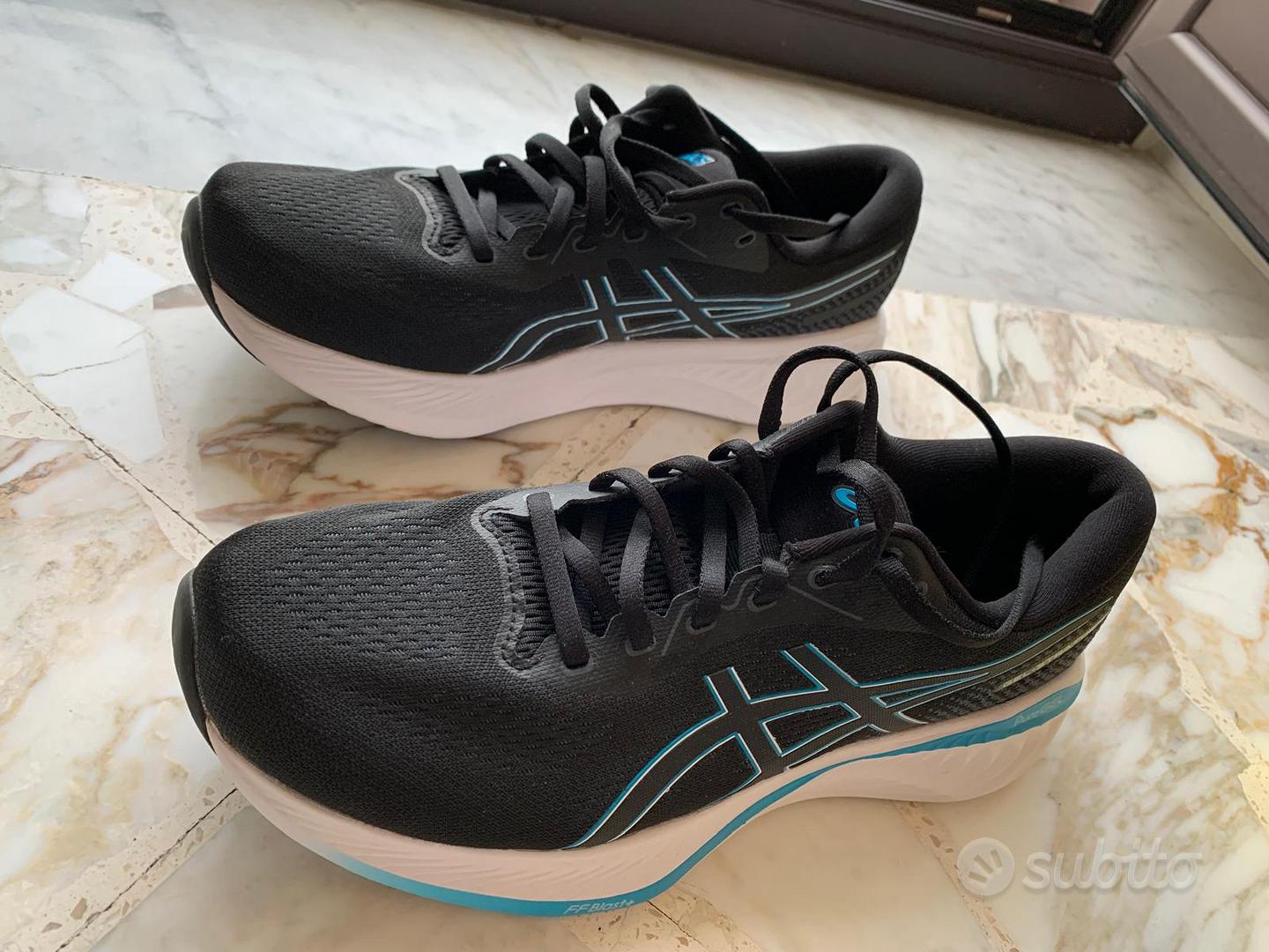Scarpe running uomo Asics GEL STRATUS KNIT blu Abbigliamento e