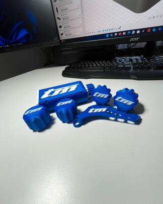 Pezzi moto realizzati in 3d