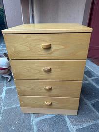 Cassettiera in Legno chiaro (Frassino/Acero)