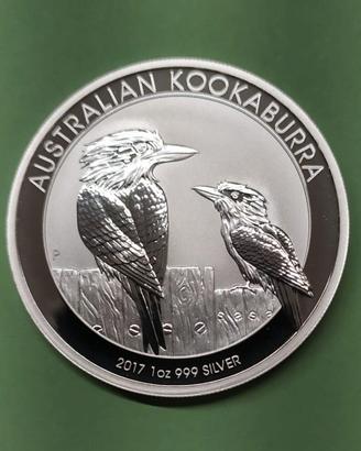 Australia -Kookaburra argento PROOF -anno 2017