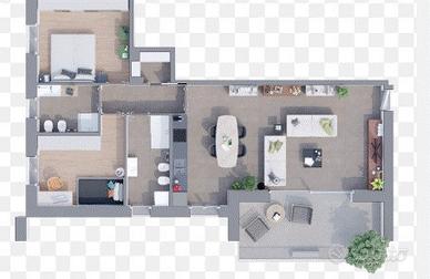 Luminoso trilocale in zona Angera (VA)