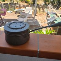 antico scaldaletto in rame