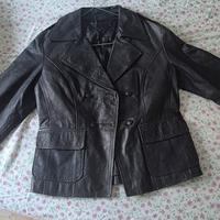 Giacca doppio petto di pelle