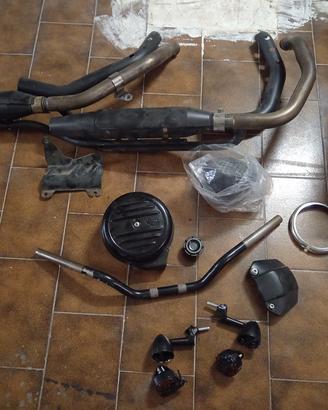 marmitta completa harley davidson 883 più ricambi