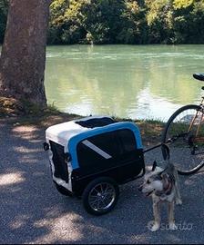 Carrello bicicletta per cani