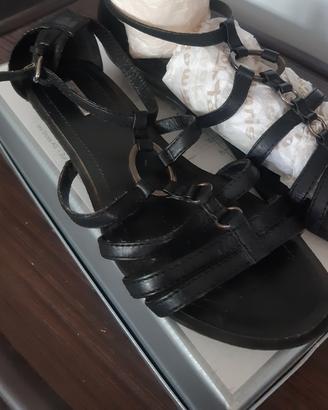 Sandalo donna basso nero numero 39 GEOX