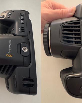 blackmagicPocket 6k G1 con cageTilta e Paraluce