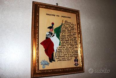 PREGHIERA DEL CARABINIERE - QUADRO UNICO -