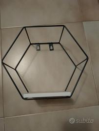 mensole legno e ferro