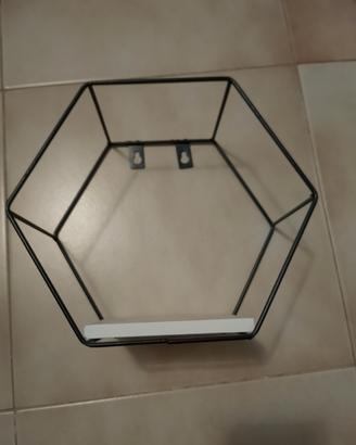 mensole legno e ferro