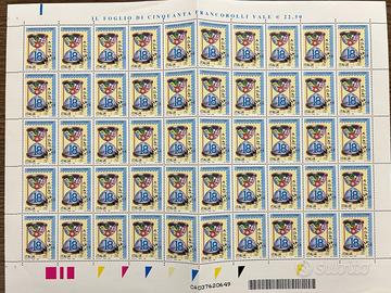 Dedicato ai Diciottenni 2 fogli azzurro rosa 2006