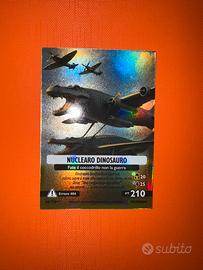 Card nuclearuro dinosauro serie alfa no lettera P