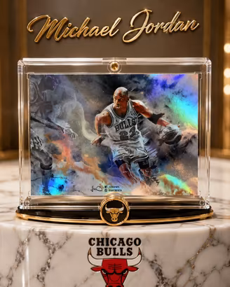 Michael Jordan Chicago Bulls carta collezionabile