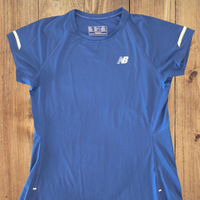 T-shirt tecnica New Balance donna running blu Tg M