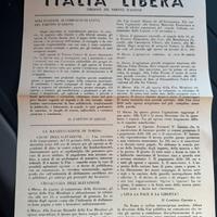 Italia Libera-Stampa clandestina 1,marzo 1943