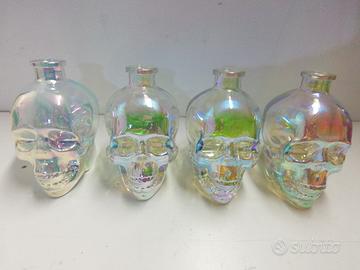 BOTTIGLIA VUOTA A FORMA DI TESCHIO 