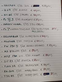 varie scatole di montaggio modellismo in plastica
