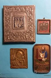 LOTTO DI 4 PICCOLE ICONE