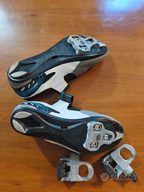 Scarpe Ciclismo Decathlon 600 Racing + Pedali Look