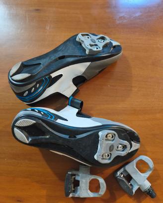 Scarpe Ciclismo Decathlon 600 Racing + Pedali Look