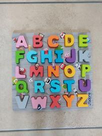 Set lettere alfabeto in legno