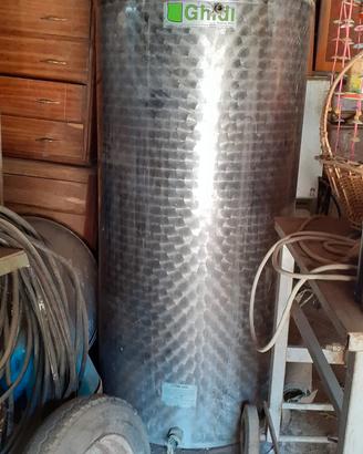 2 serbatoio  in acciaio inox da 600 + tegole