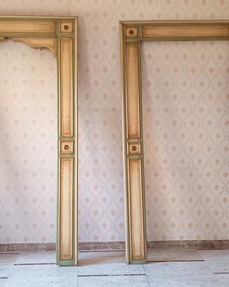 Arco di falegnameria in legno  per varco corridoio